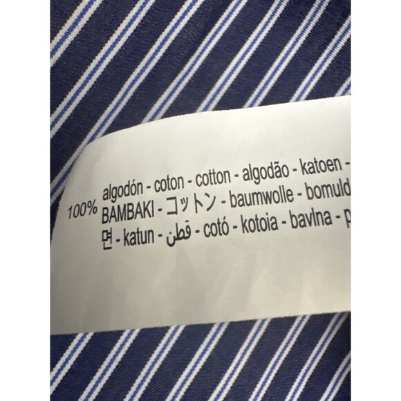 2/$30 ZARA Small Navy & White Striped Button-Up - Picture 5 of 13